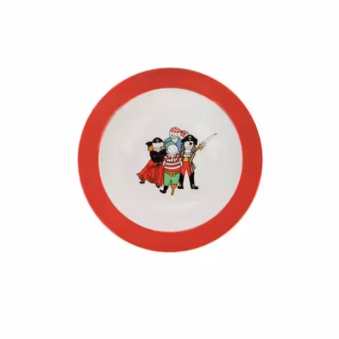 سرویس غذاخوری 5 پارچه کودک چینی زرین ایران مدل Pirate درجه یک