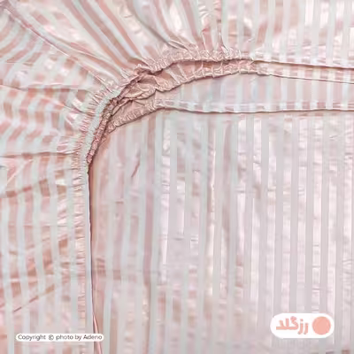 ملحفه آدنو مدل راه راه کد MB01 دونفره سایز 160x200 سانتی متر 