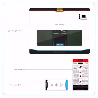 برچسب پوششی ماهوت مدل Jaguar Cars مناسب برای تبلت اپل iPad Air 2013 A1474
