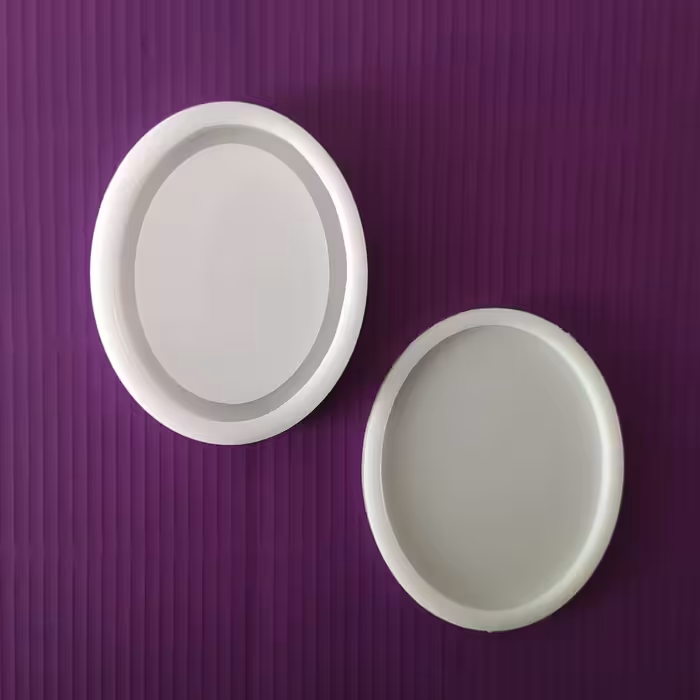 قالب رزین مدل آکواریومی طرح بیضی مجموعه 2 عددی