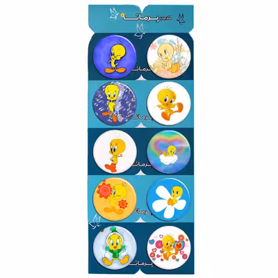 پیکسل پرمانه طرح توئیتی کد pmg.7261 مجموعه 10 عددی