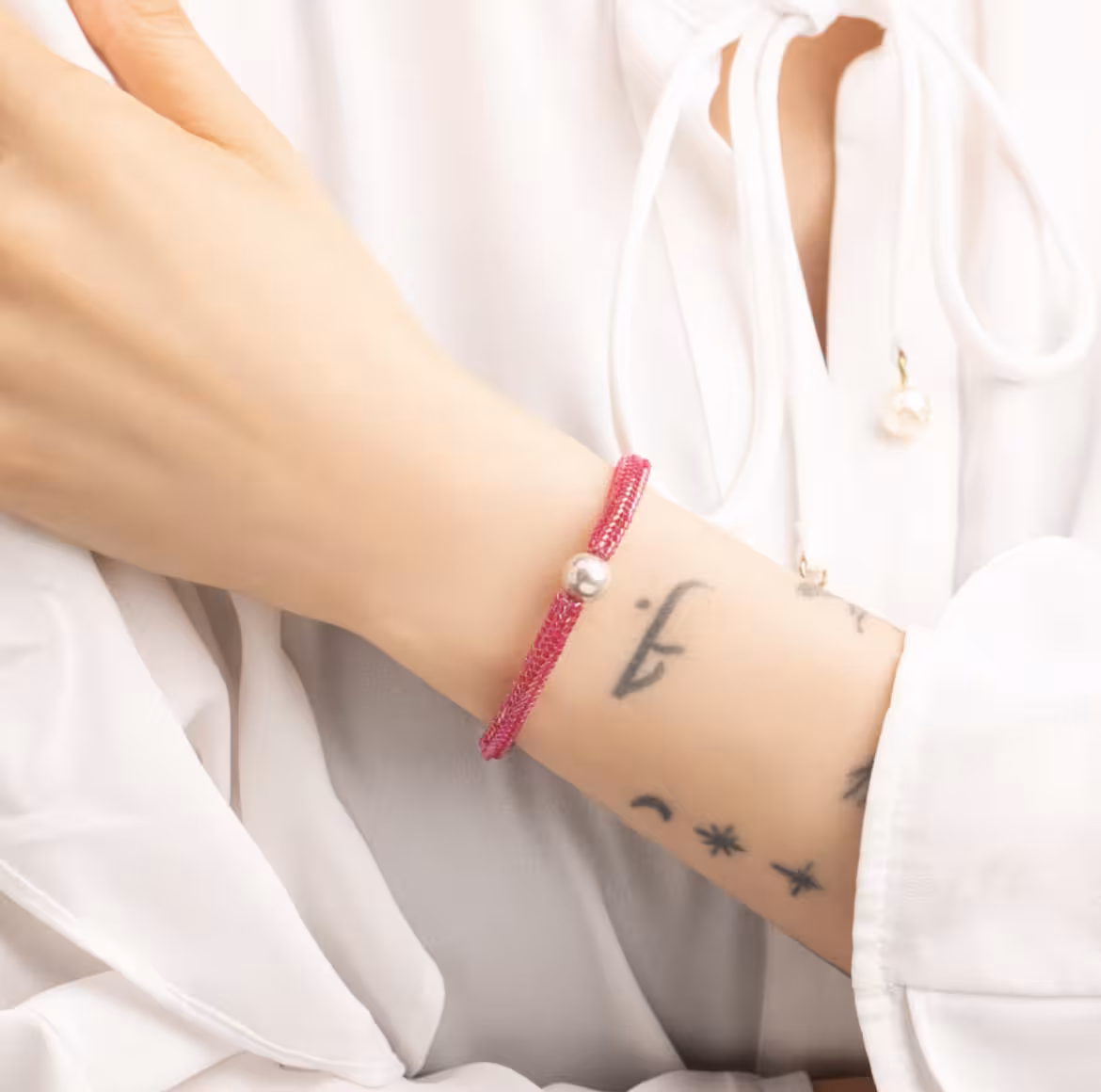 دستبند تک گوی (سرخابی)