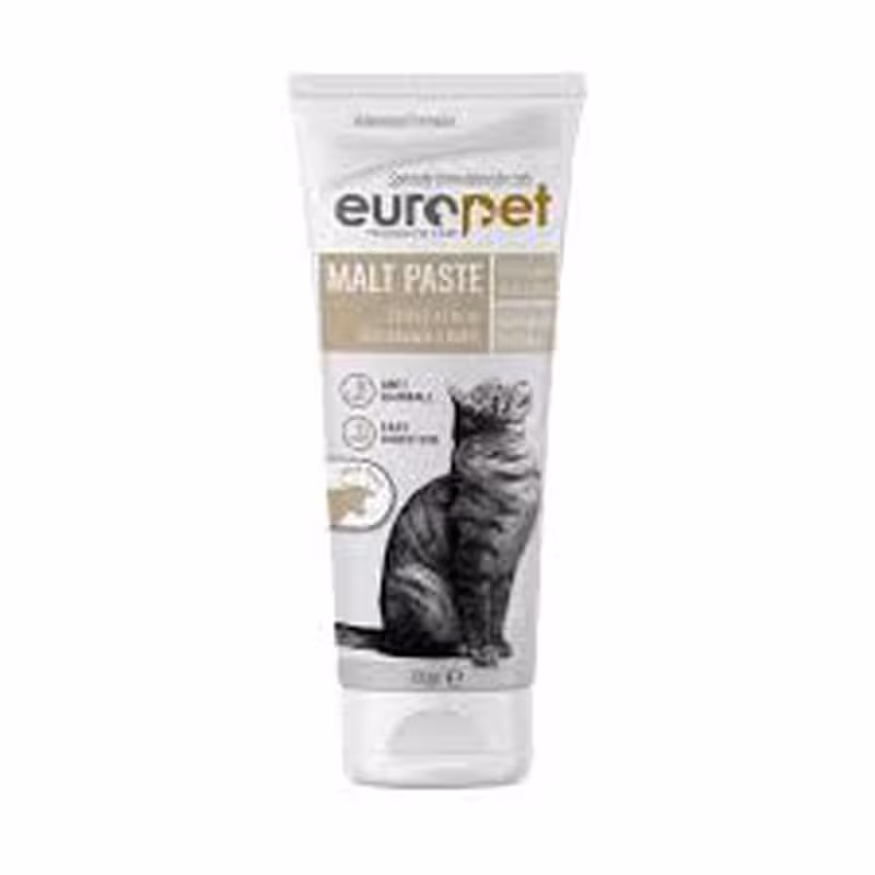 خمیر مالت گربه با طعم گوشت گاو یوروپت Europet Cat Malt Paste With Beef وزن 100 گرم - آکواریوم ماهور