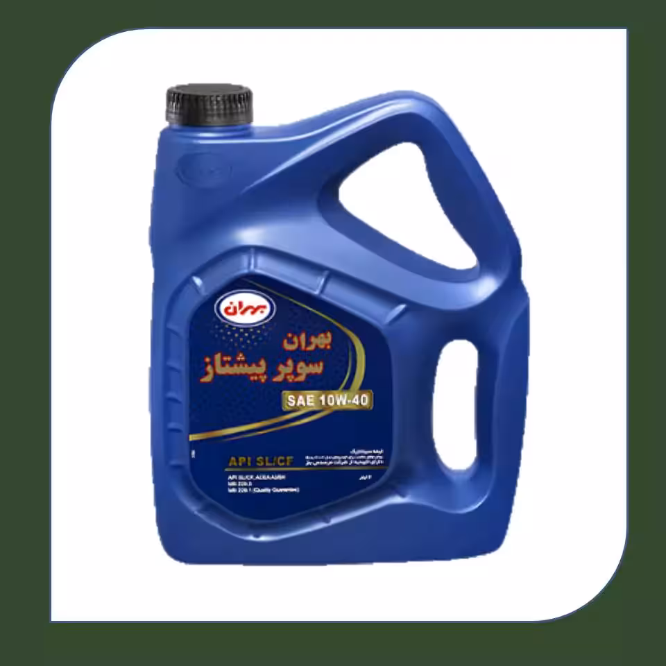 روغن موتور بهران سوپر پیشتاز پلاستیکی SL 10W40 چهار لیتری