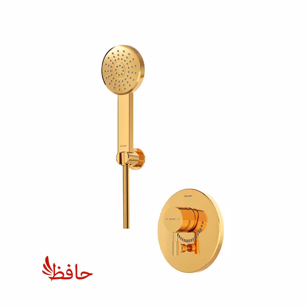 شیر حمام توکار شودر مدل مارینو طلایی تیپ 2