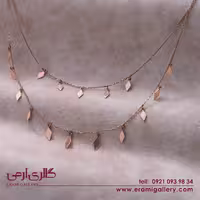 گردنبند نقره دو رج فانتزی ES_1262