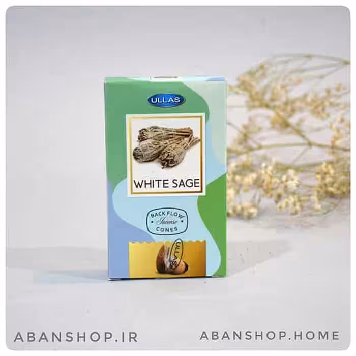 عود مریم گلی وایت سیج آبشاری WHITE SAGE ( اولاس ULLAS )