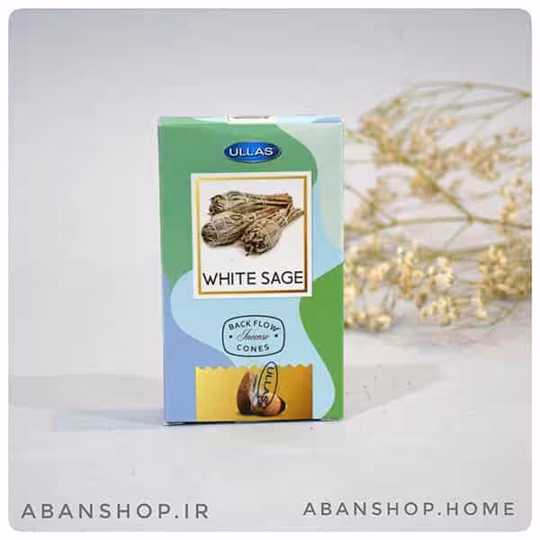 عود مریم گلی وایت سیج آبشاری WHITE SAGE ( اولاس ULLAS )