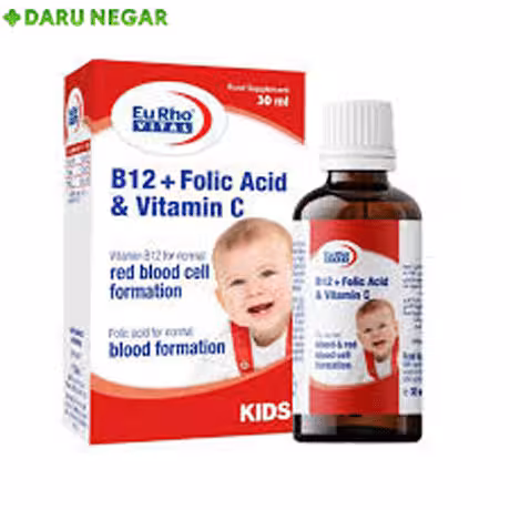 قطره B12 فولیک اسید و ویتامین C یوروویتال