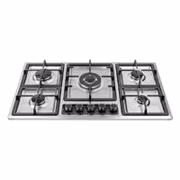 اجاق گاز صفحه ای درسا مدل DG2302-5M استیل شیشه ای 5 شعله