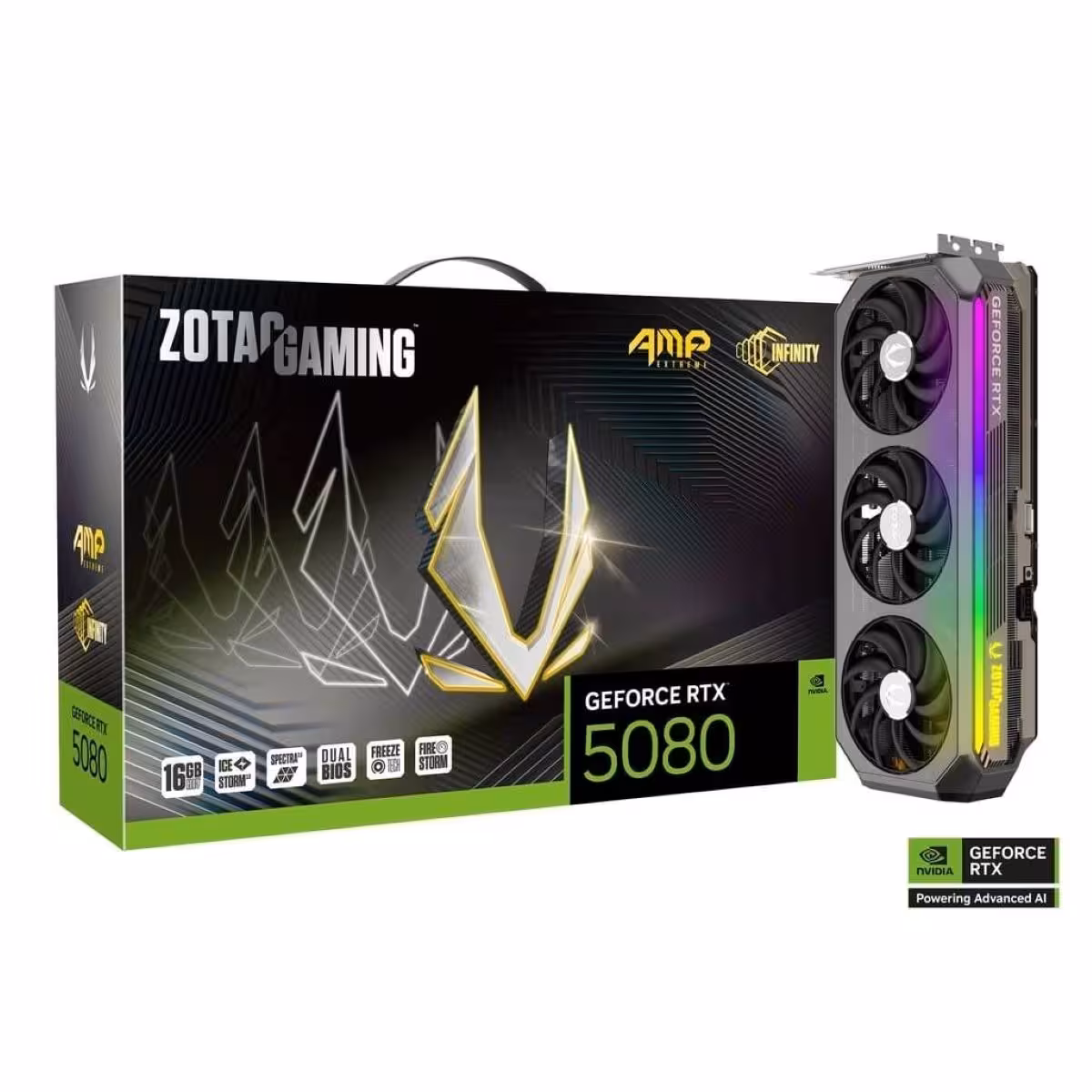 خرید کارت گرافیک ZOTAC GAMING GeForce RTX 5080 AMP Extreme INFINITY 16G با بهترین قیمت