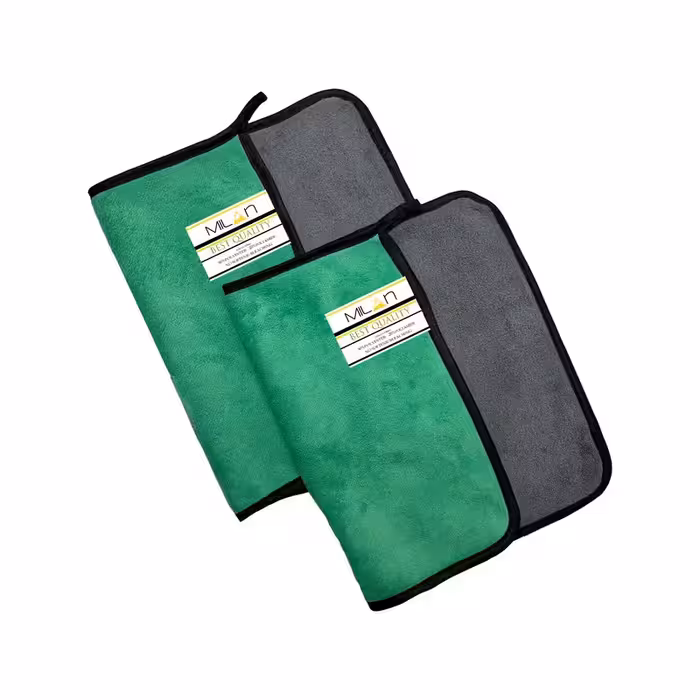 دستمال نظافت خانه و آشپزخانه میلان مدل سوپر میکروفایبر پلاس بسته 2 عددی | کالا مکس