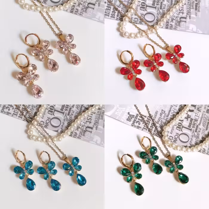 نیمست استیل زنانه پروانه با سنگ 190220280