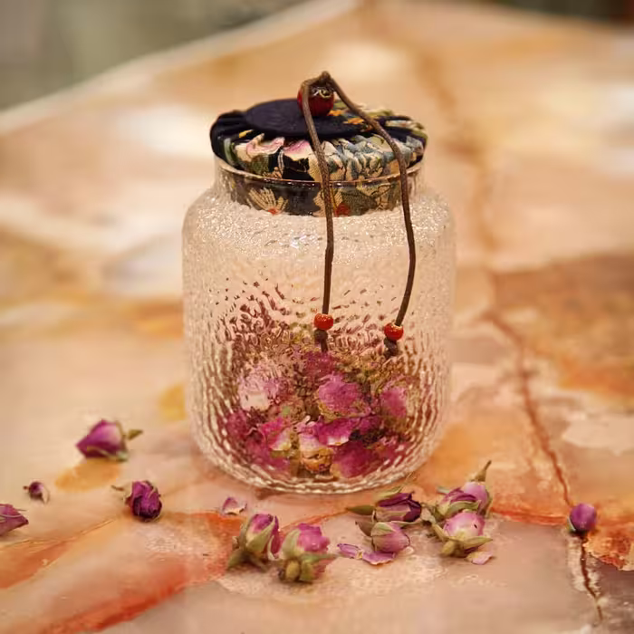 بانکه پیرکس درب پارچه ای کوچک سرمه ای آسا