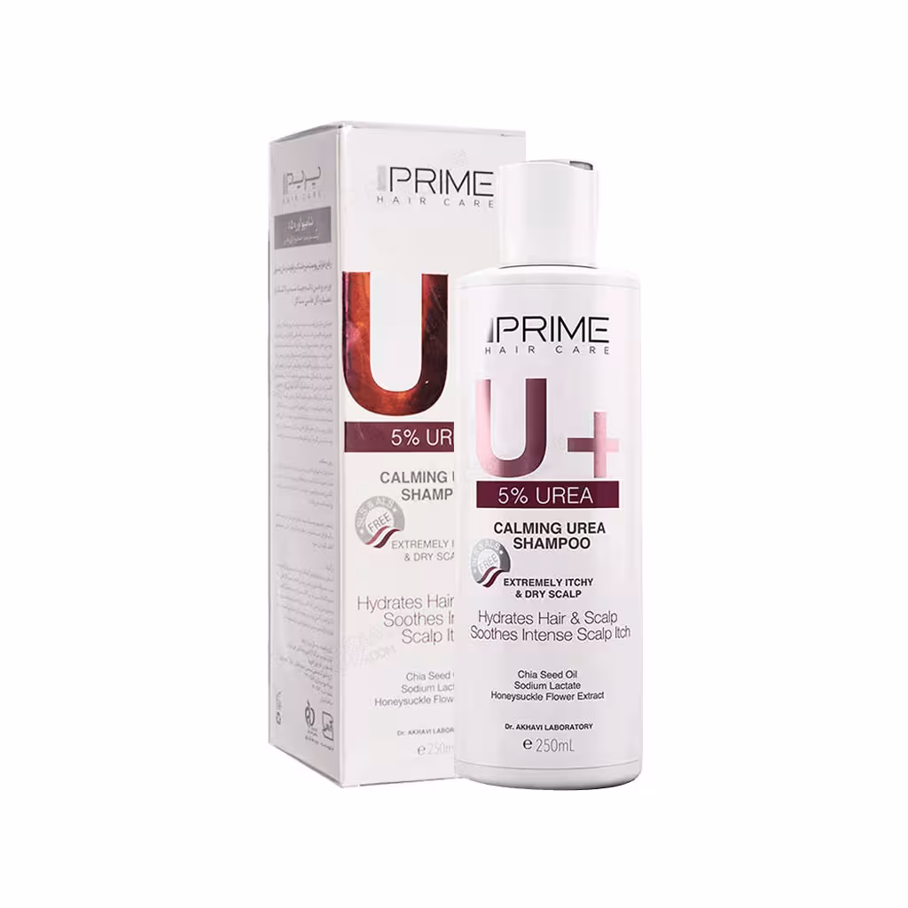 شامپو اوره 5 درصد پریم ، پوست سر بسیار خشک و خارش دار ، Prime U