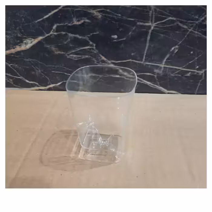 جام دسری مربع پایه دار کوچک