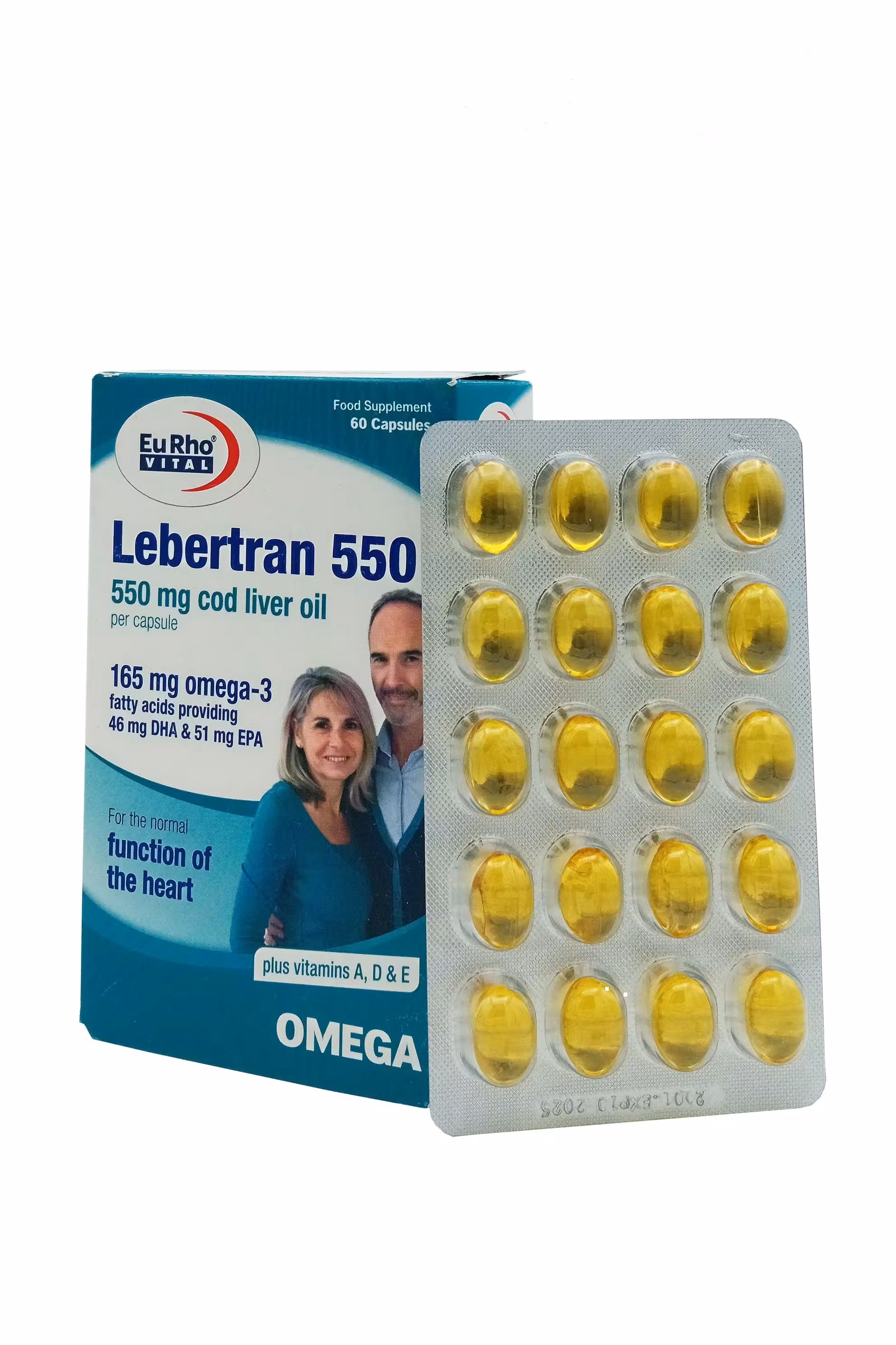 یوروویتال کپسول لبرترن550/جعبه ای