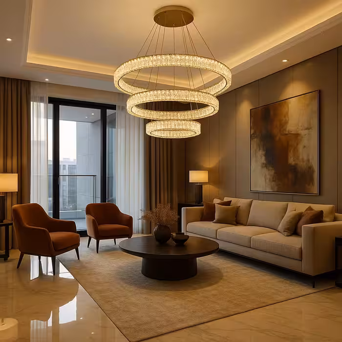 لوستر کریستالی DNA سه طبقه