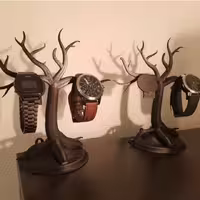 مدل سه بعدی استند ساعت طرح درخت (STL)