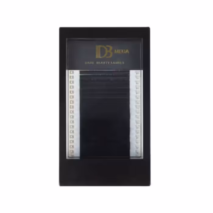 پالت مژه اکستنشن والیوم 20 لاین دی بی مگا سایز 12 ضخامت 0.07 فر CC - فروشگاه میرکمالی