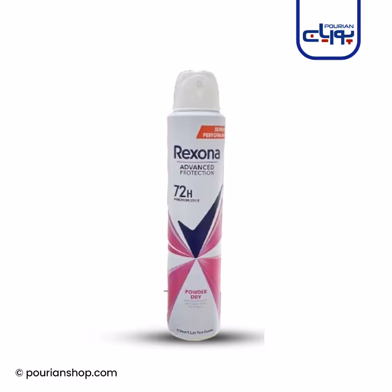 اسپری رکسونا rexona powder dry حجم‌ 200 میلی لیتر مناسب خانم ها