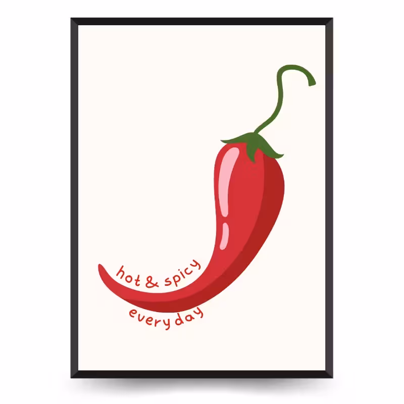 تابلو دکوراتیو فانتزی نوشته Be Hot