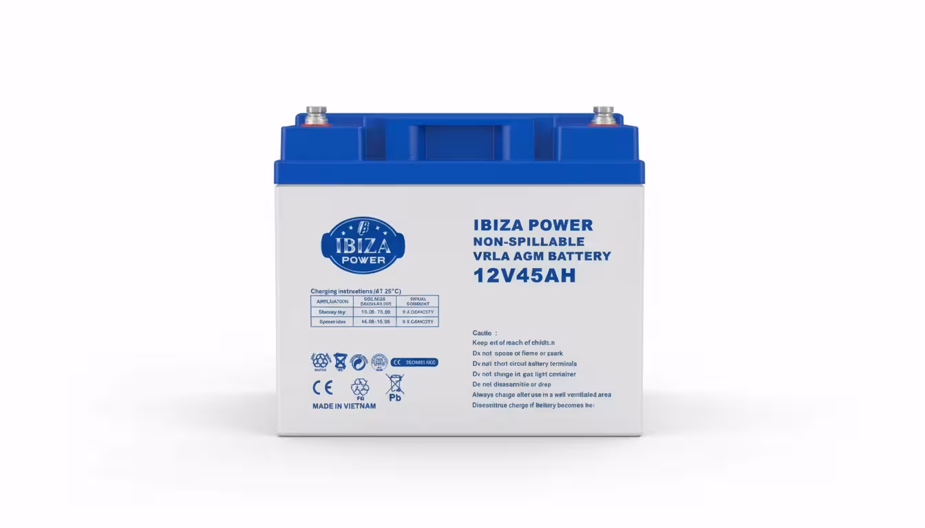 باتری یو پی اس 12 ولت 45 آمپر ساعت ایبیزا (Ibiza)