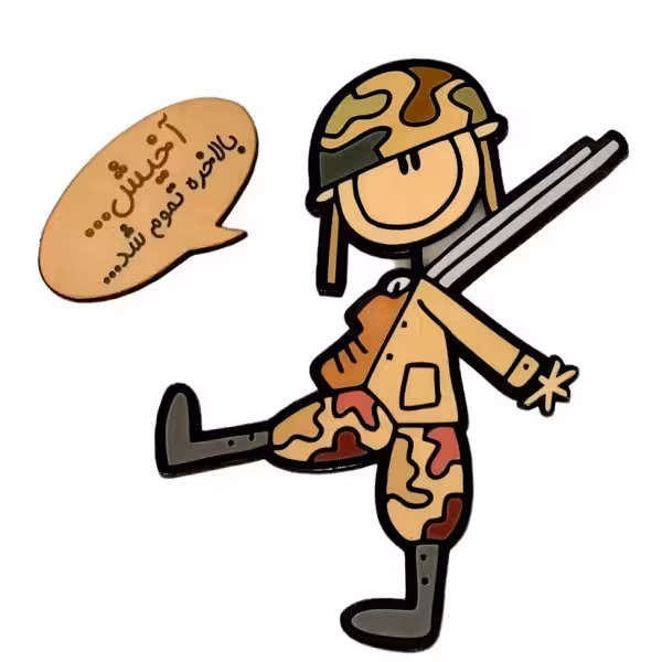 ابزار تزیین کیک به گز مدل سرباز مجموعه 2 عددی