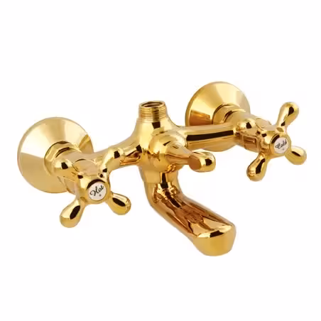 شیر حمام شودر مدل باروک پلاس طلایی