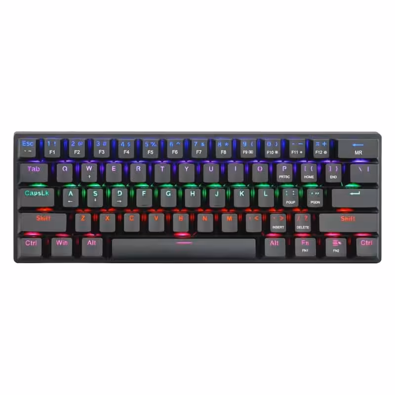 کیبورد گیمینگ تی-دگر مدل Arena T-TGK321، مکانیکال سوییچ آبی، Tenkeyless، نورپردازی RGB | کالا مکس