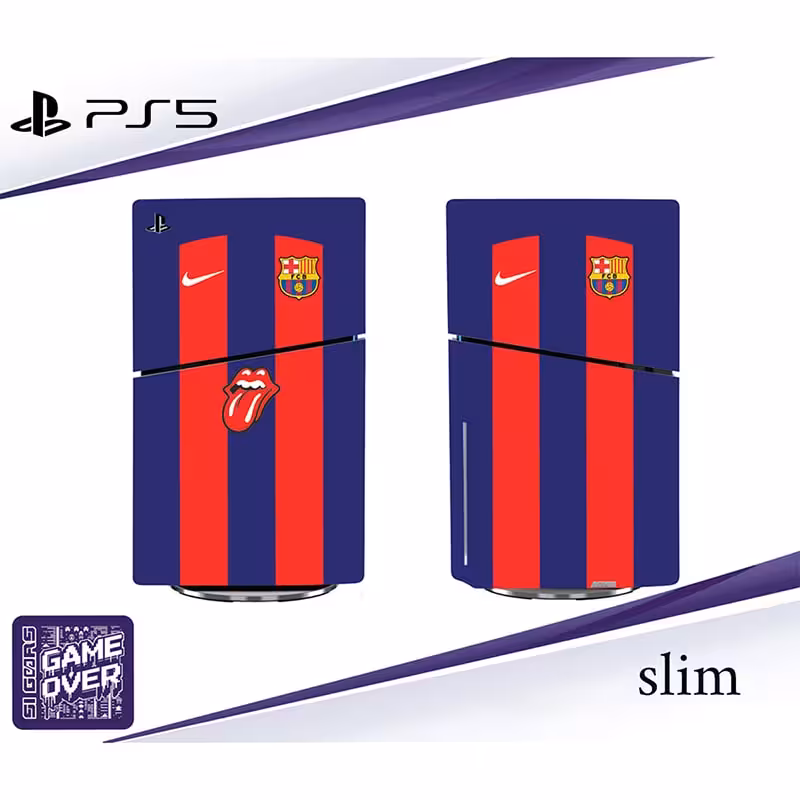 برچسب کنسول PS5 SLIM (GO) طرح بارسلونا