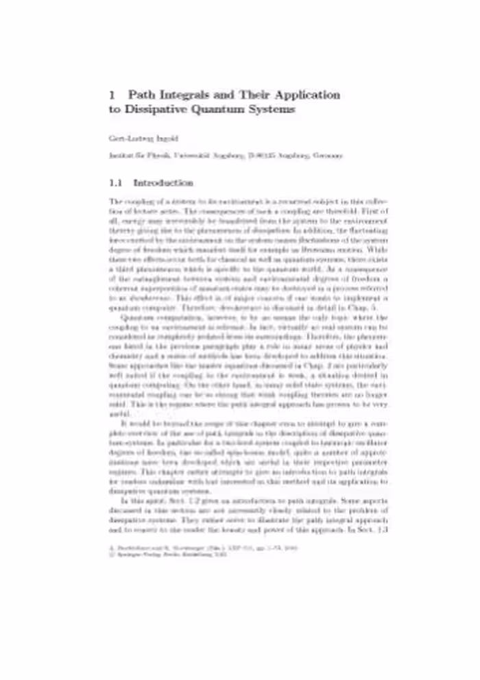 خرید و دانلود نسخه کامل کتاب Coheren Evolution in Noisy Environments