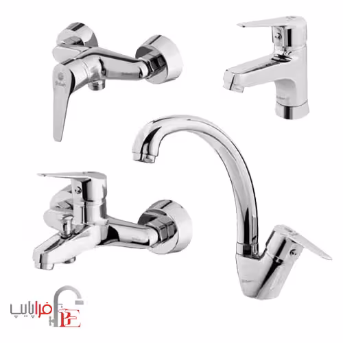 ست شیرآلات شیبه مدل مهر کروم ا Shibeh Mehr Collection