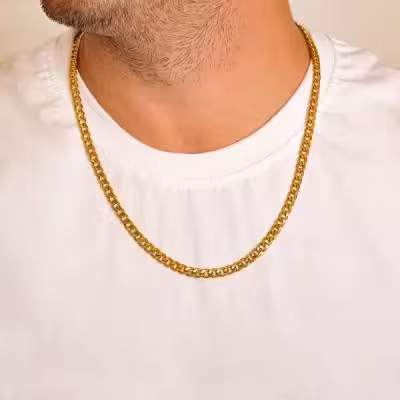 زنجیر مردانه کارتیر (Cartier ) 6 میل با استیل 304 درجه یک .کد z43.