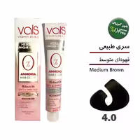 رنگ موی بدون آمونیاک والس قهوه‌ای متوسط شماره 4.0