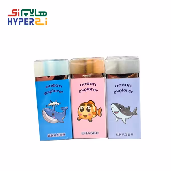 پاک کن مغزدار شفاف طرح ماهی