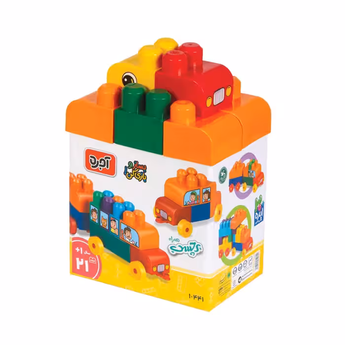 بازی ساختنی آجره بساز و بازی کن (21 قطعه)