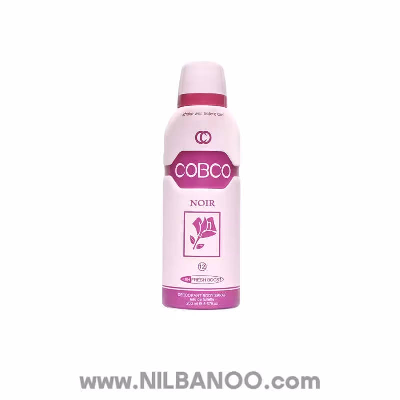 اسپری بدن زنانه 48 ساعته کوبکو شماره 12 مدل نویر 200 میل