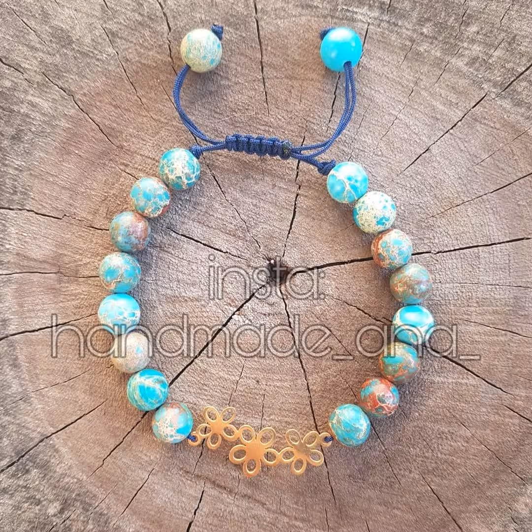 فیروزه ی آفریقایی طرح سه گل