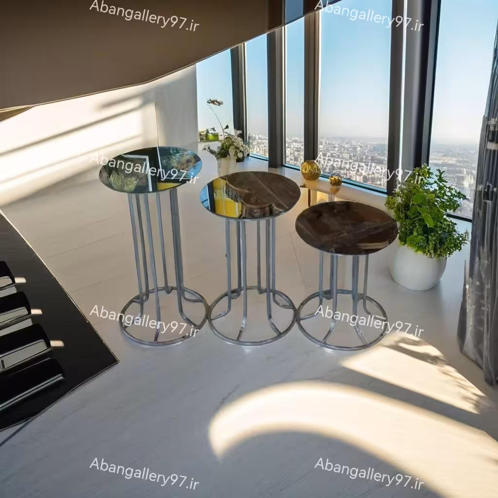 میز سه سایز کنار سالنی