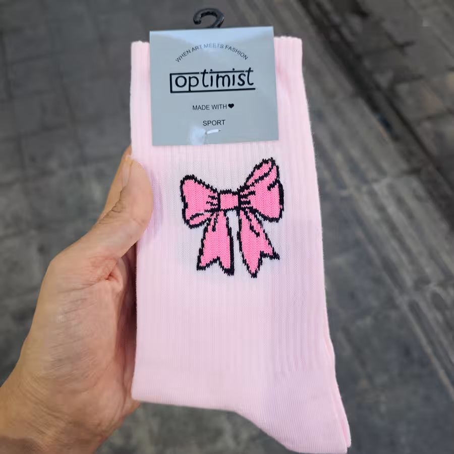 جوراب فانتزی طرح پاپیون کد 16