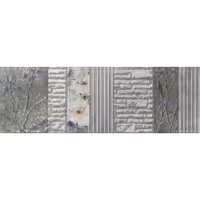 کاشی فخار رفسنجان مدل ورسای طوسی تک گل A 25*75