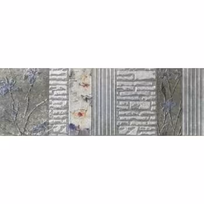 کاشی فخار رفسنجان مدل ورسای طوسی تک گل A 25*75