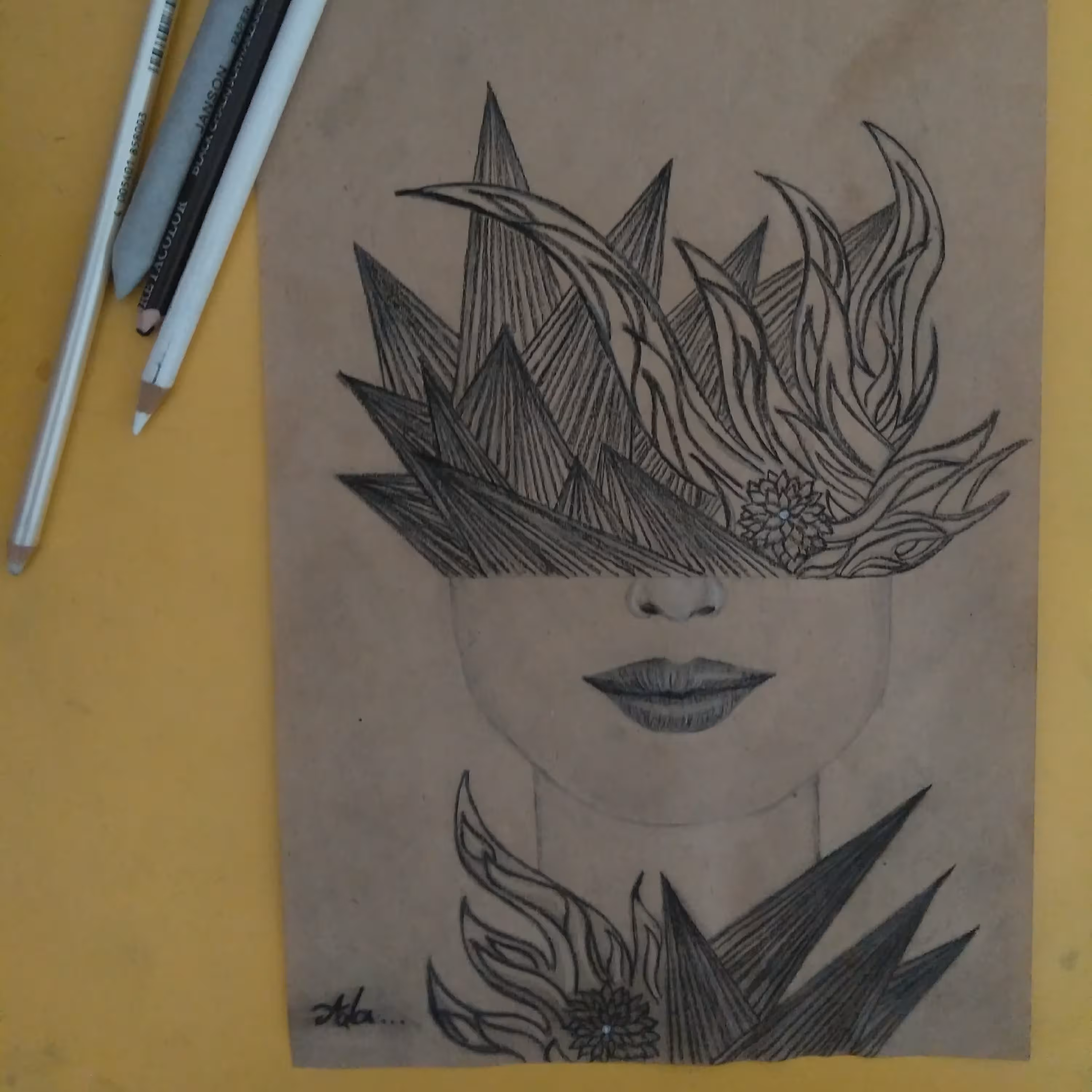 نقاشی کنته بدون قاب مناسب اتاق نوجوان اندازهA4