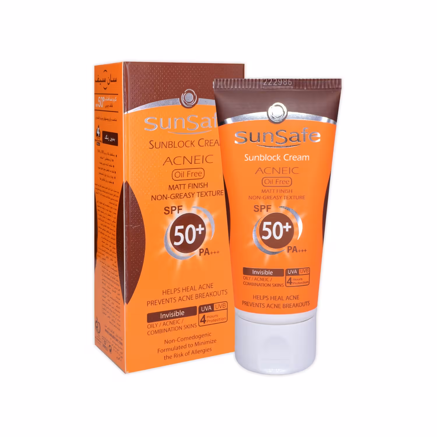 کرم ضد آفتاب فاقد چربی بدون رنگ سان سیف - SPF50