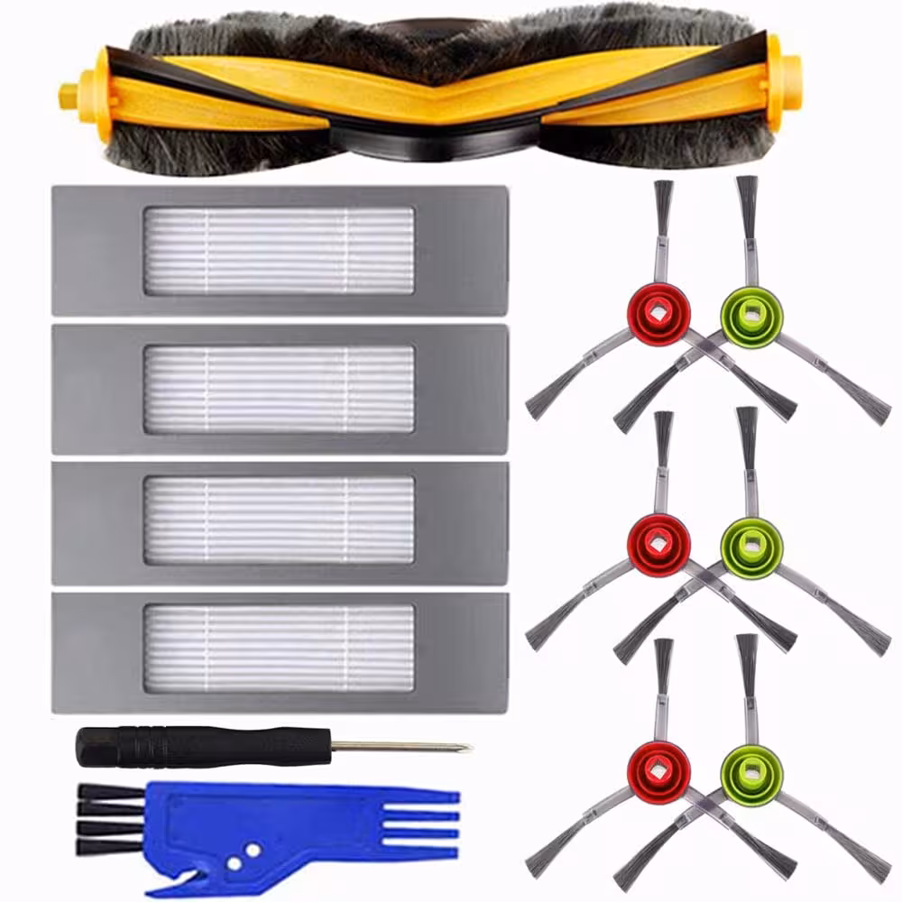 پک اکسسوری جارو رباتیک اکووکس مناسب مدل Ecovacs DEEBOT OZMO T8 AIVI Deebot T8 N8 Pro N8 Pro plus, N8, N8 plus 920 950 T5 N7 T9 N10 PLUS Yeedi vac vac max vac station Deebot T8 Replacement Parts Yeedi Replacement Parts(ارسال 10 الی 15 روز کاری)
