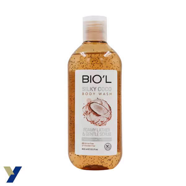 شامپو بدن ژلی بیول مدل silky coco حجم 400ML