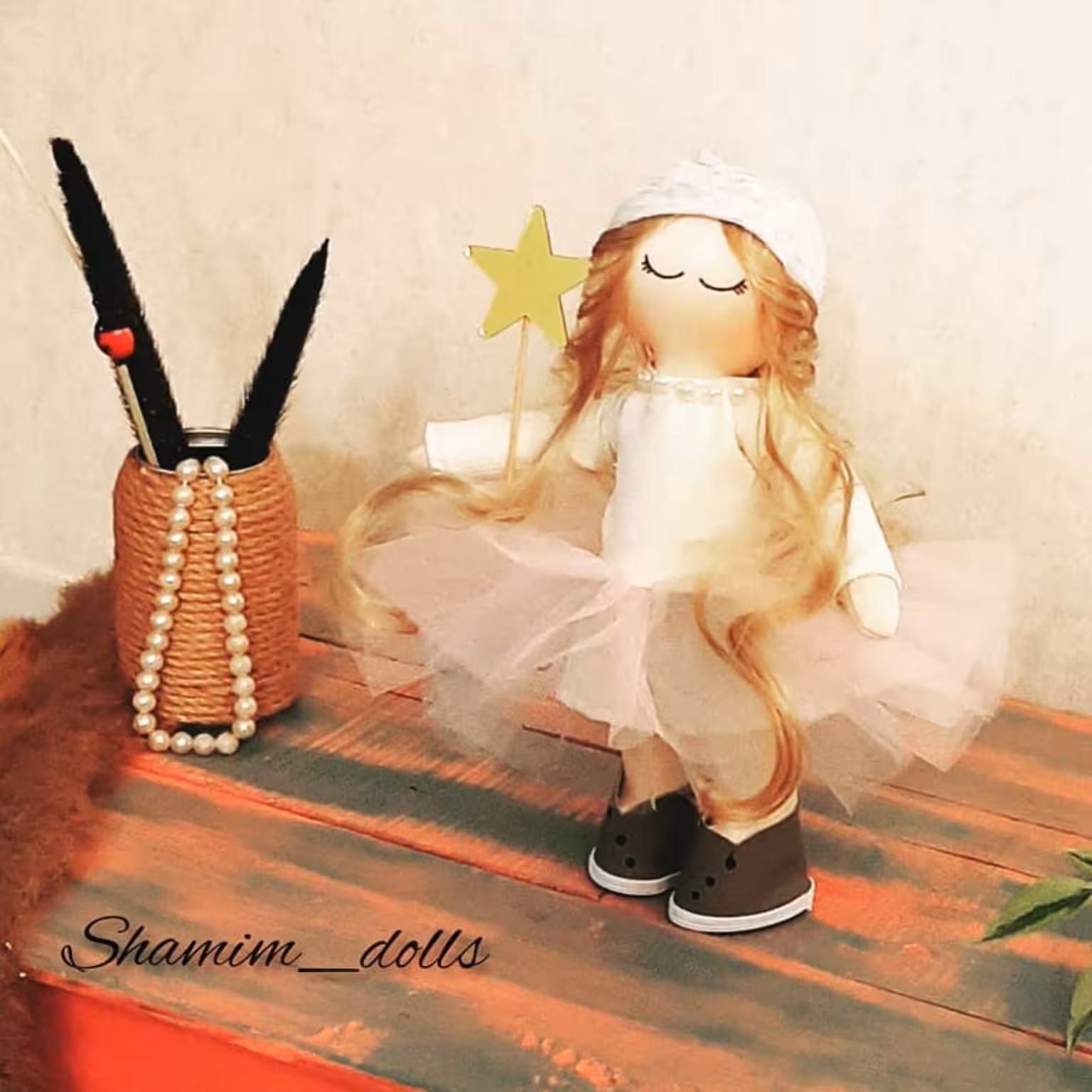 عروسک روسی فرشته 25 سانت  بسیار زیبا و دوست داشتنی 