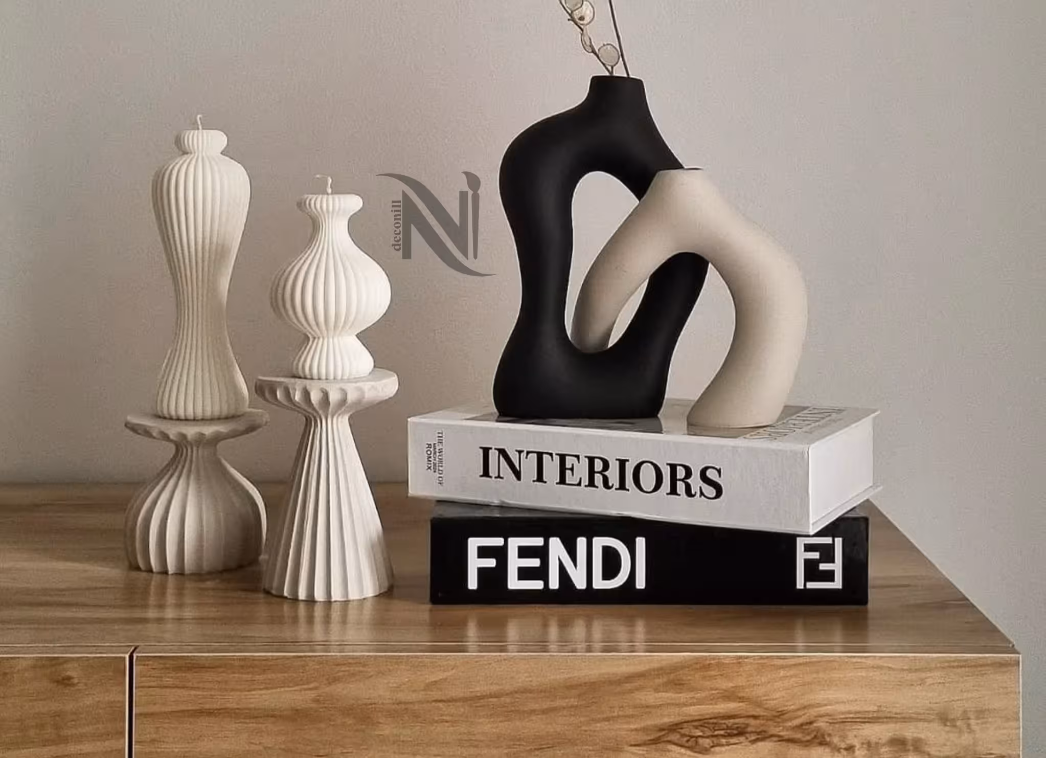 ست گلدان و جاشمعی ها کد کالا 817