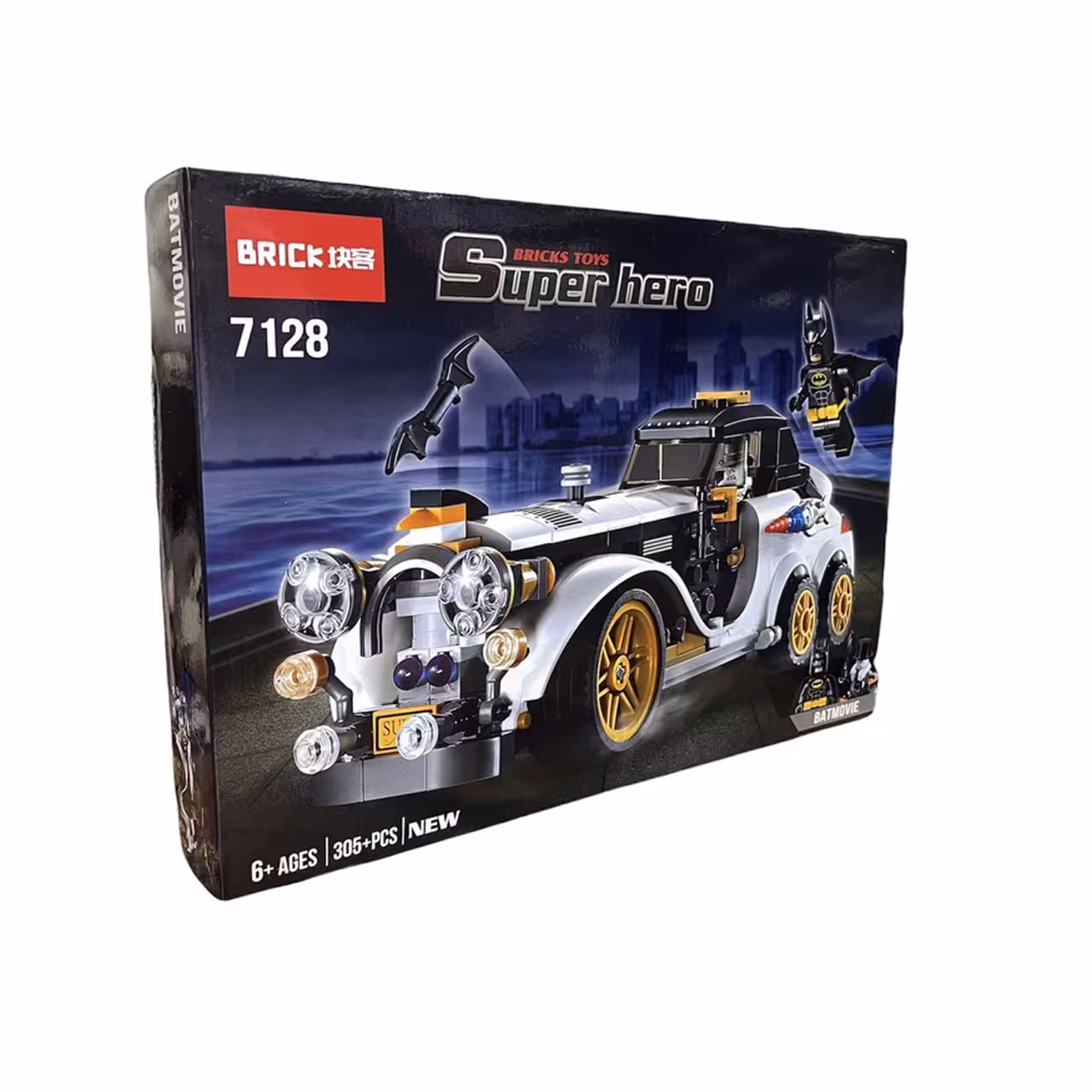 ساختنی مدل ماشین بتمن و مرد پنگوئنی کد 7128